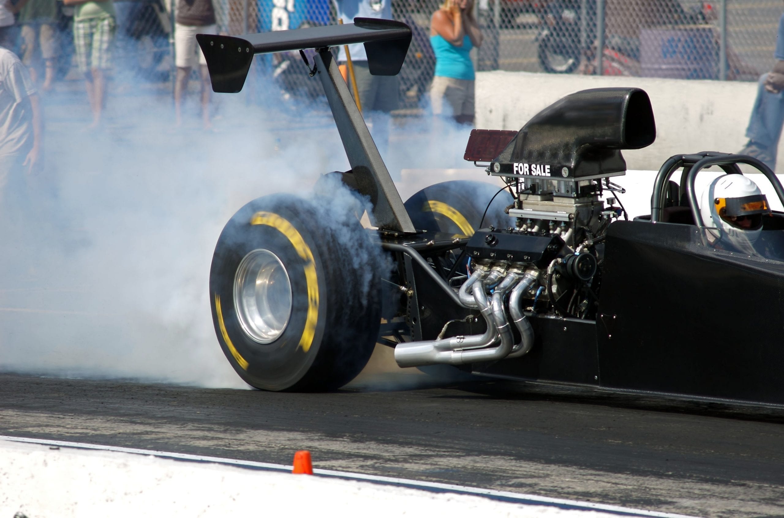 Drag car Tire on Motorcycle