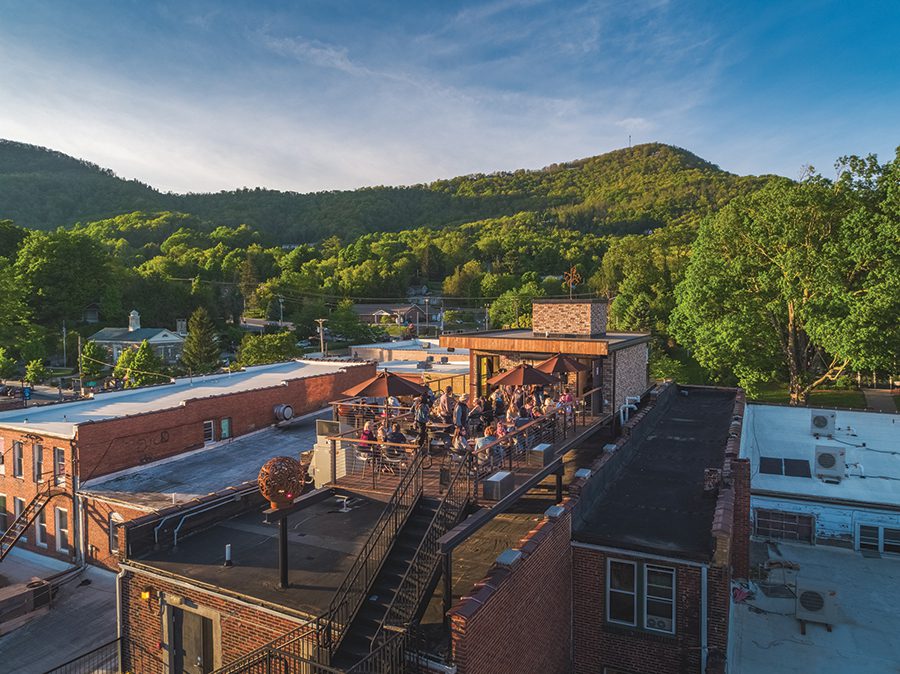 The Horton Hotel in Boone, which has a rooftop restaurant. 