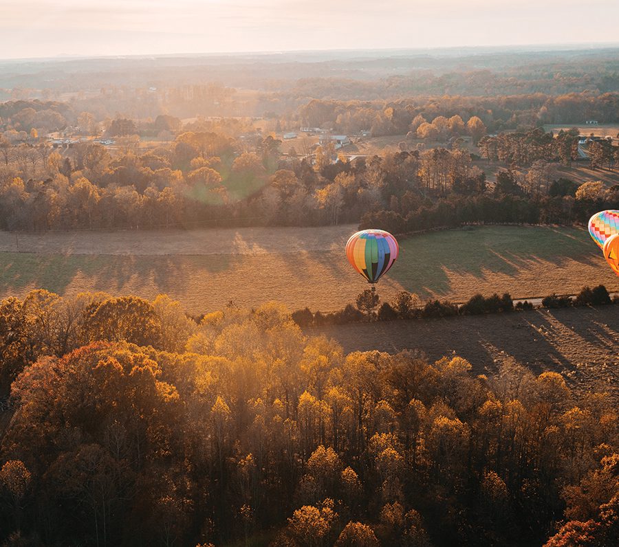 Hot air balloons take flight in Statesville.