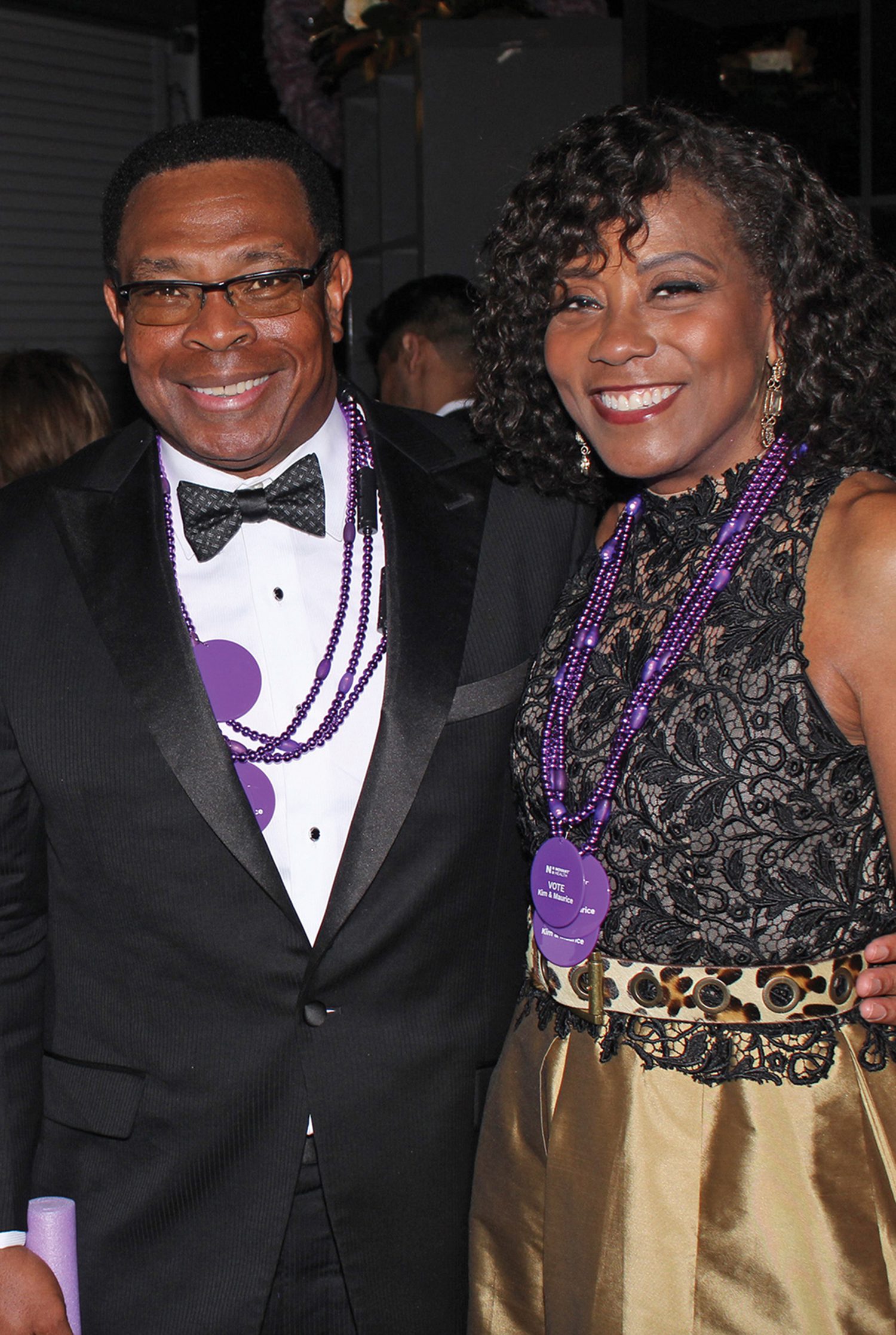 Jesse and Angela Cureton attend Charlotte Ballet's Dancing with the Stars Gala.