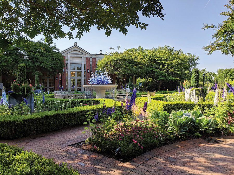 An outdoor view of the Atlanta Botanical Gardens