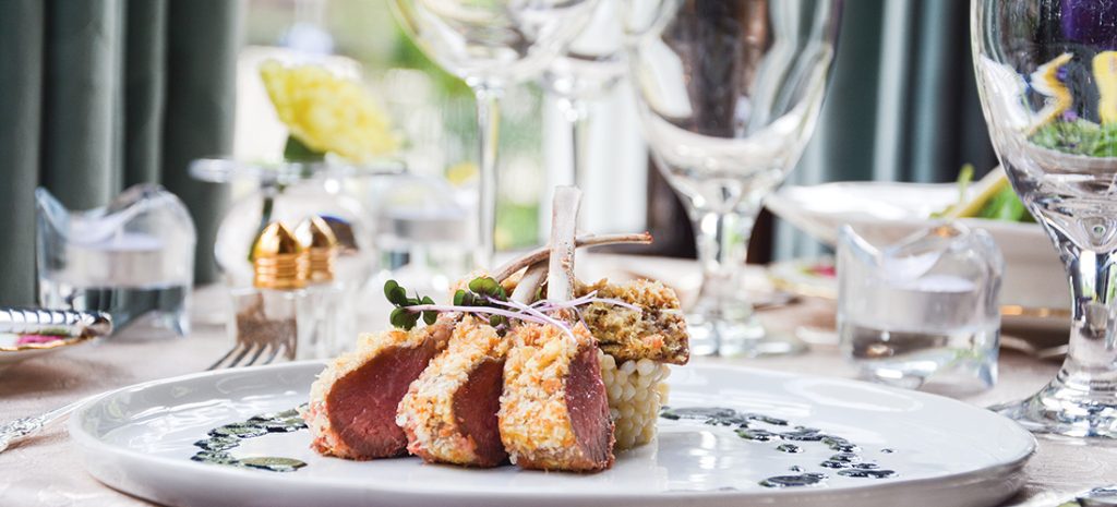A table inside the McNinch House restaurant in 4th Ward
