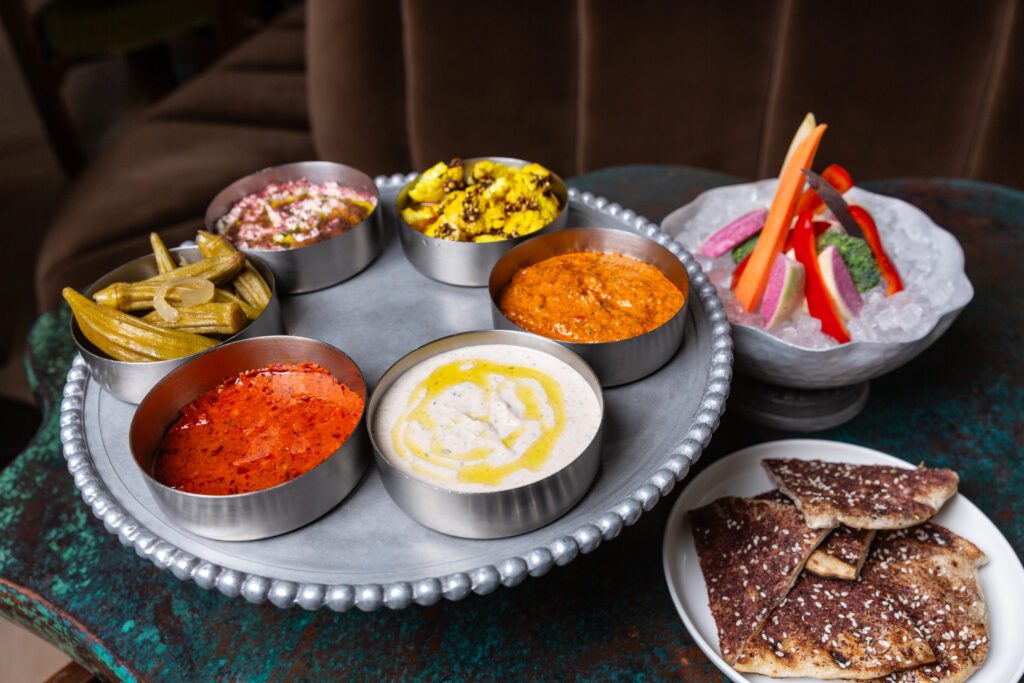 Dishes from Albertine restaurant in uptown Charlotte. Photo by Justin Driscoll.