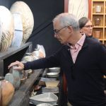 Looking for the perfect piece of pottery.