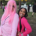 Pink queen and pageant queen.