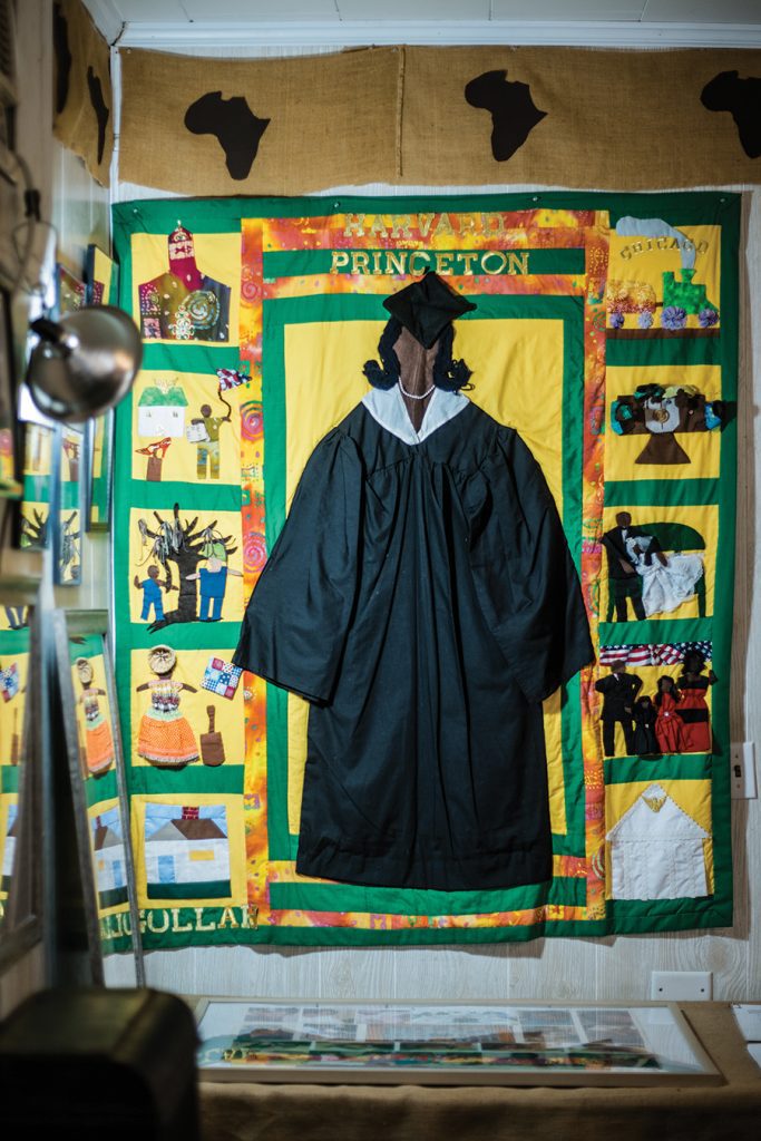 A story quilt at the Gullah Museum in Georgetown, which was made by Vermelle Rodrigues, was featured in the 2013 Presidential Inauguration Parade.