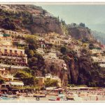 Positano Spiaggia Grande Beach – Vintage Postcard