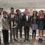 Dmytro Choni and Queens students.