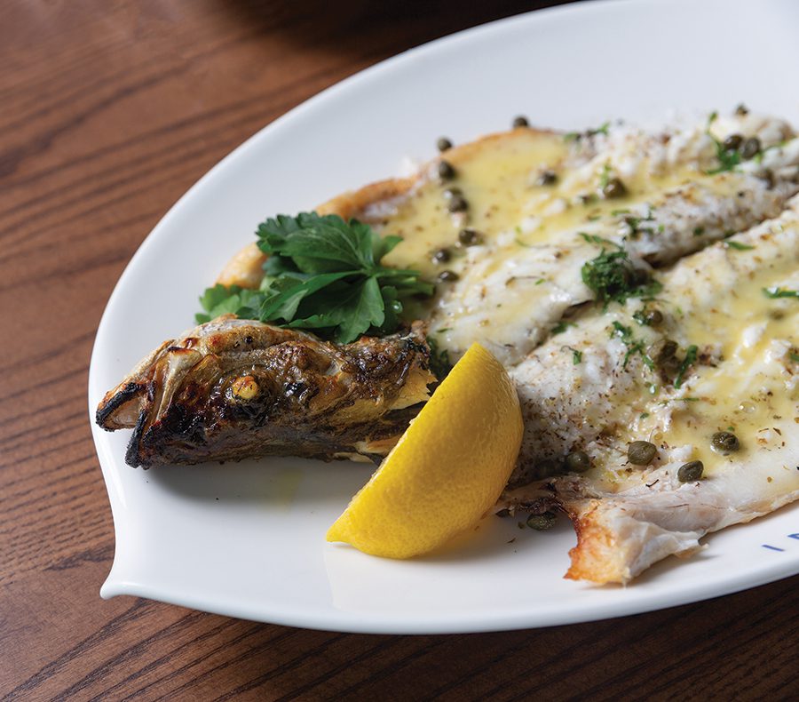 Loup de Mer from Limani, a seafood-focused retaurant in SouthPark at Phillips Place.