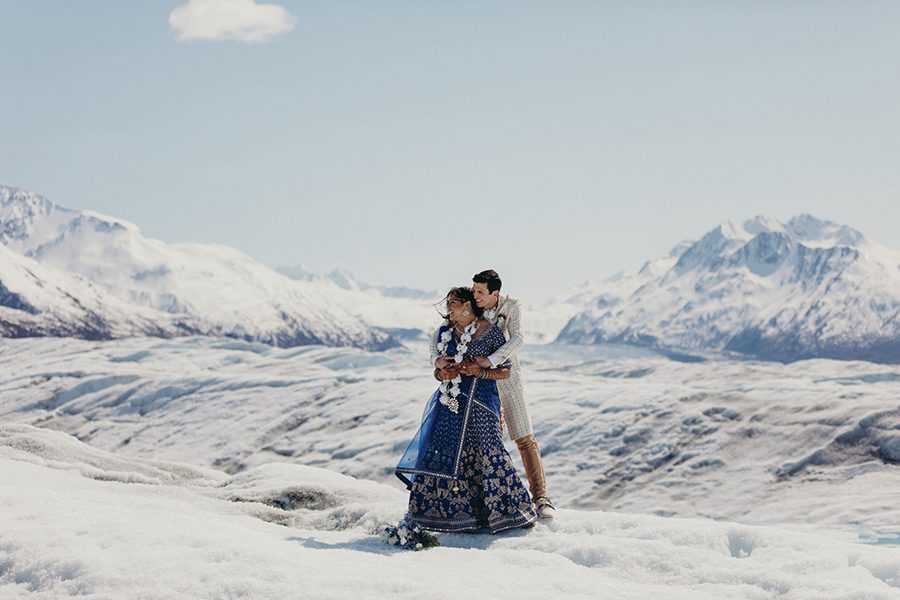 Atisha Patel & Michael Utsey's Alaskan elopement