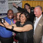 Selfies with friends.