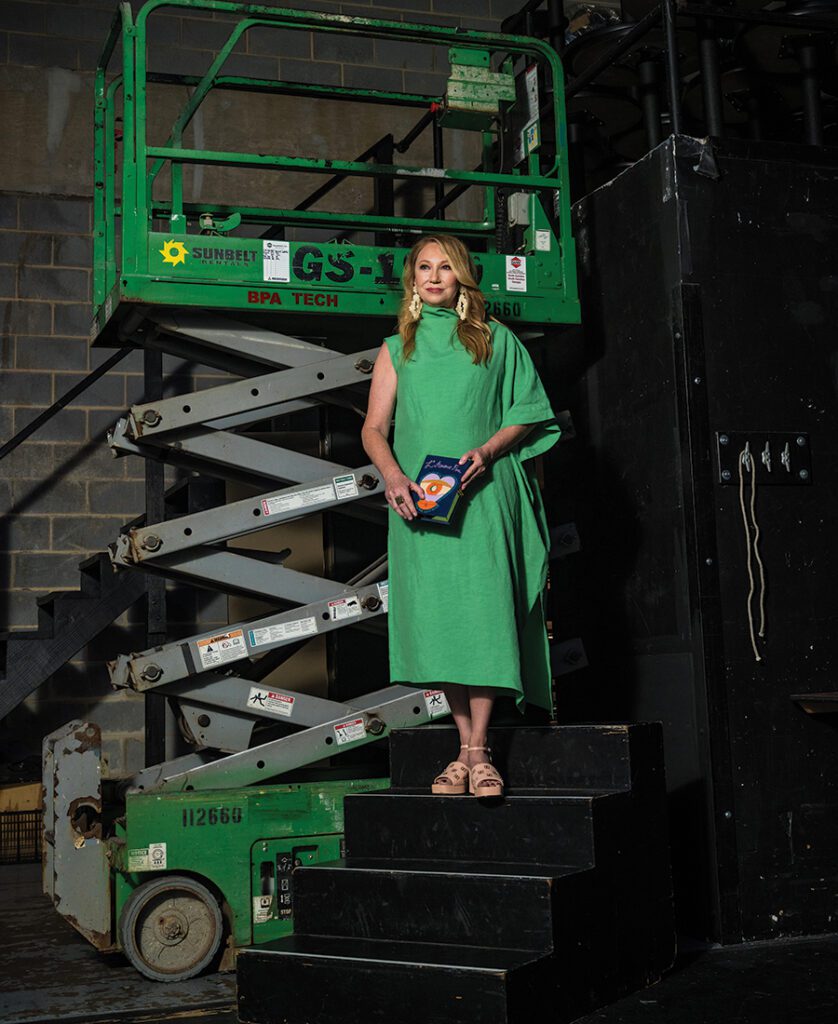 Sherri Bennett poses backstage for SouthPark Magazine's IT List.
