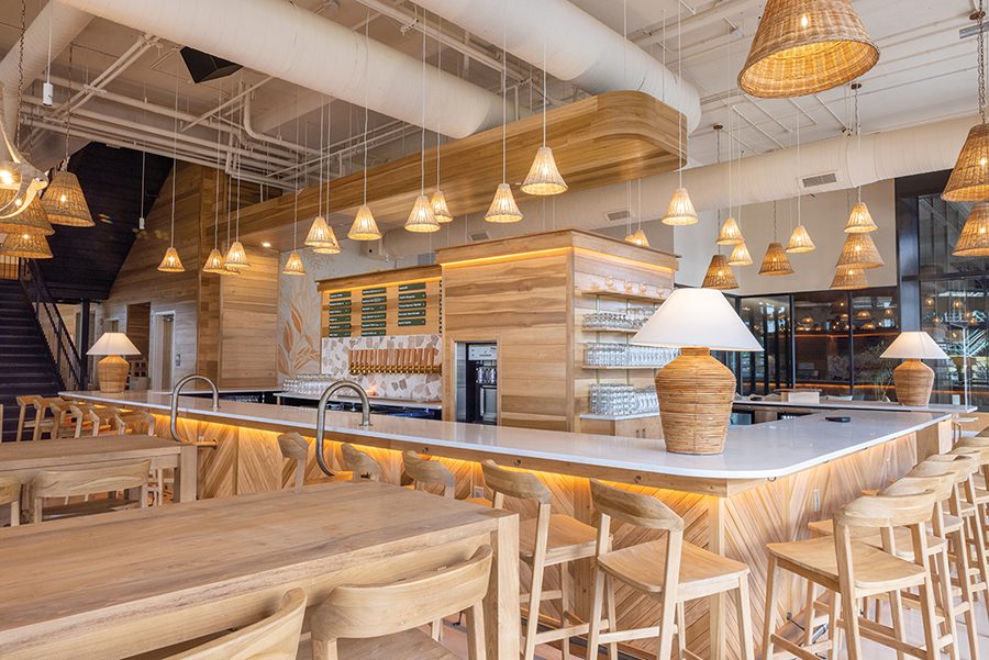 Inside the revamped taproom of Sycamore Brewing in South End in Charlotte.