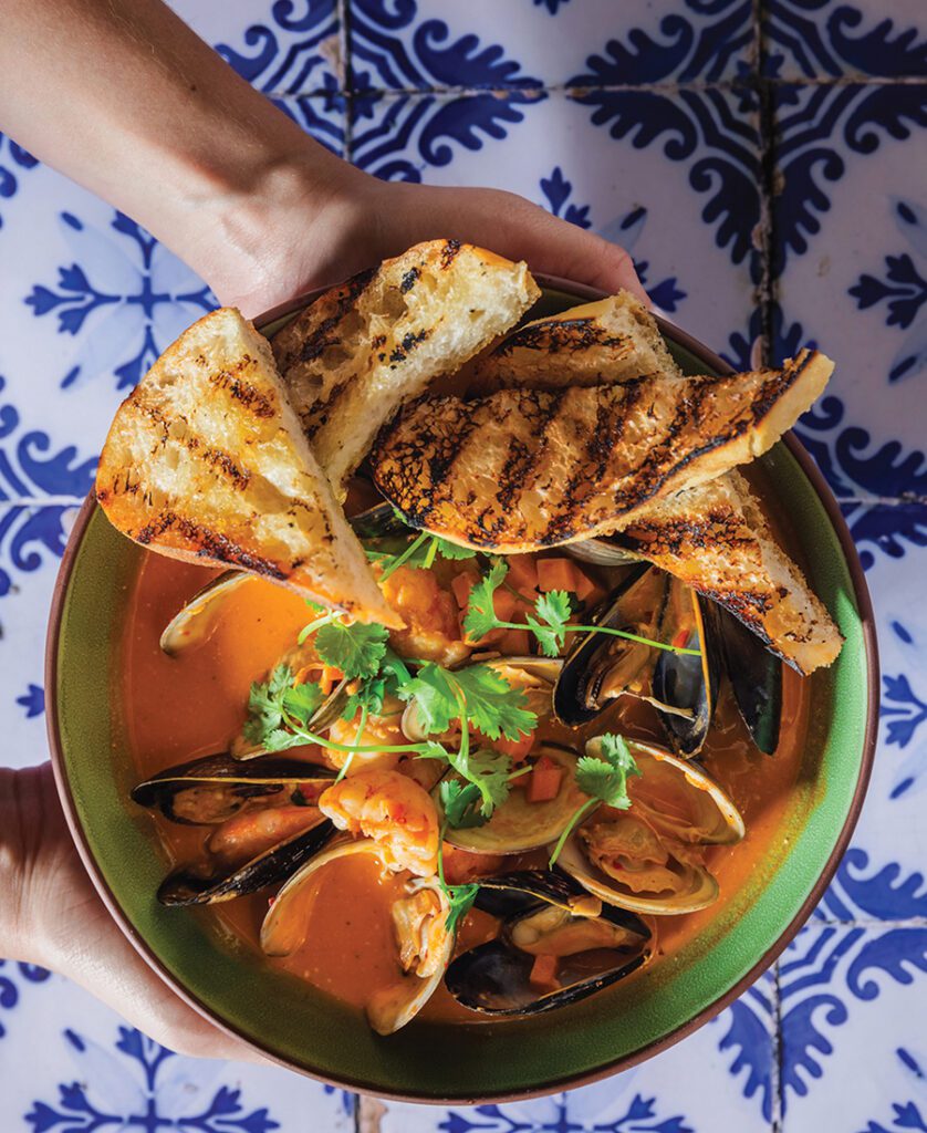 A dish from Chapter 6, the new restaurant in South End from Rare Roots Hospitality.