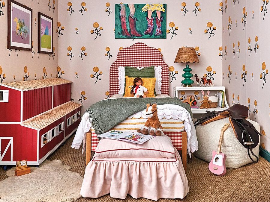 Cate Gutter of CWG designed this playful child's room vignette for Furnished, a design competition for charity.