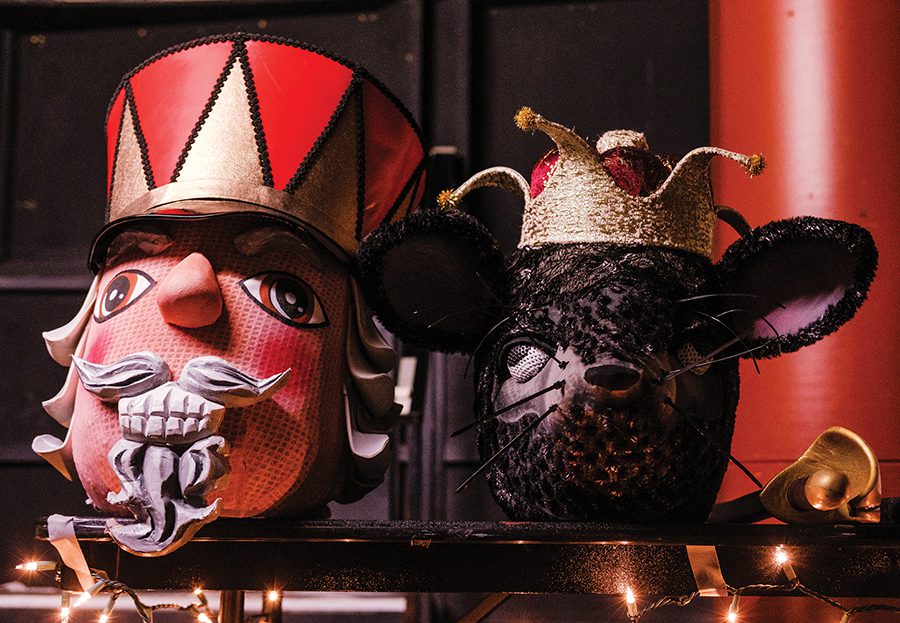 props backstage at Nutcracker during Charlotte Ballet's production.