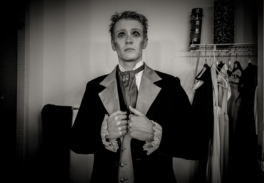 James Kopecky, dressed as Herr Drosselmeyer, is in his ninth season with Charlotte Ballet.
