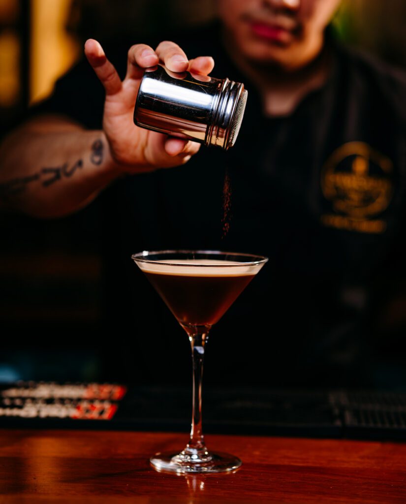 An espresso martini from Dilworth Tasting Room in Charlotte.