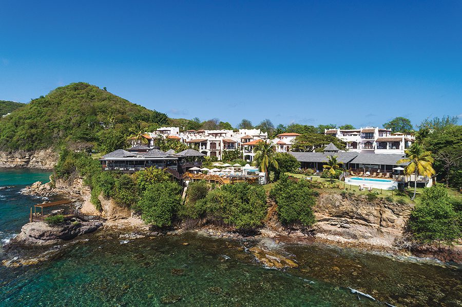 aerial view of Cap Maison Resort St. Lucia