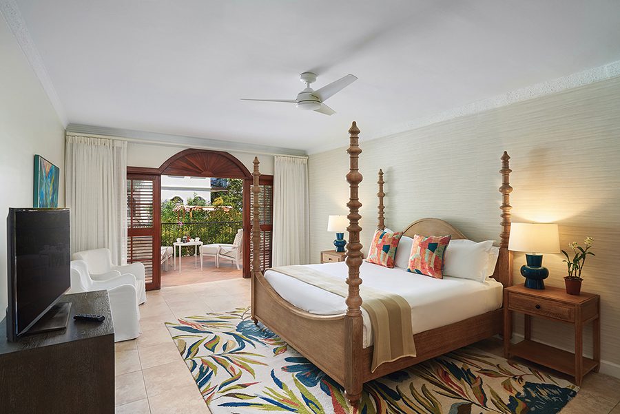 courtyard suite bedroom at Cap Maison St. Lucia