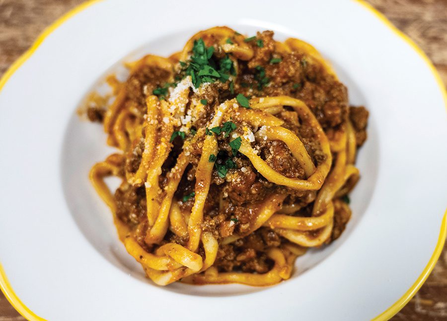 A pasta dish from Mano Bella in SouthPark.