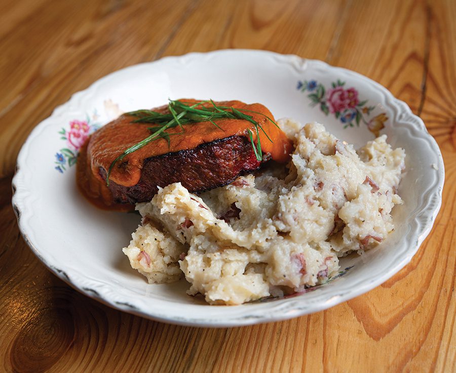 Cajun Meatloaf with Buttermilk Smashed Potatoes by Chef Amanda Cranford