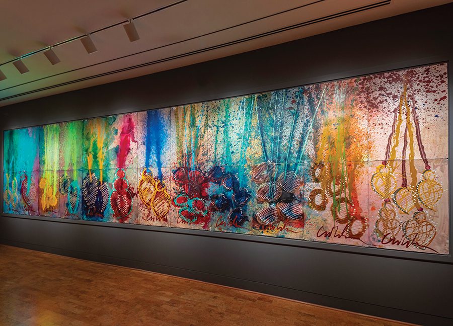 Artist Dale Chihuly artwork at the Biltmore House