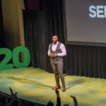 Founding CEO Jonathan Gardner presents for GardHouse nonprofit at Seed20