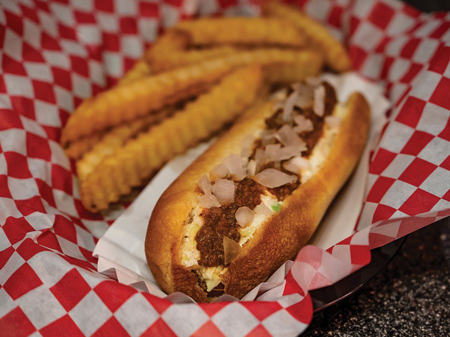 Park Road Soda Shoppe hot dog and fries