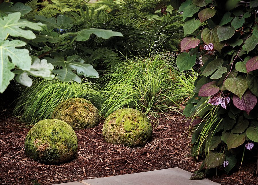 Blair garden round rocks