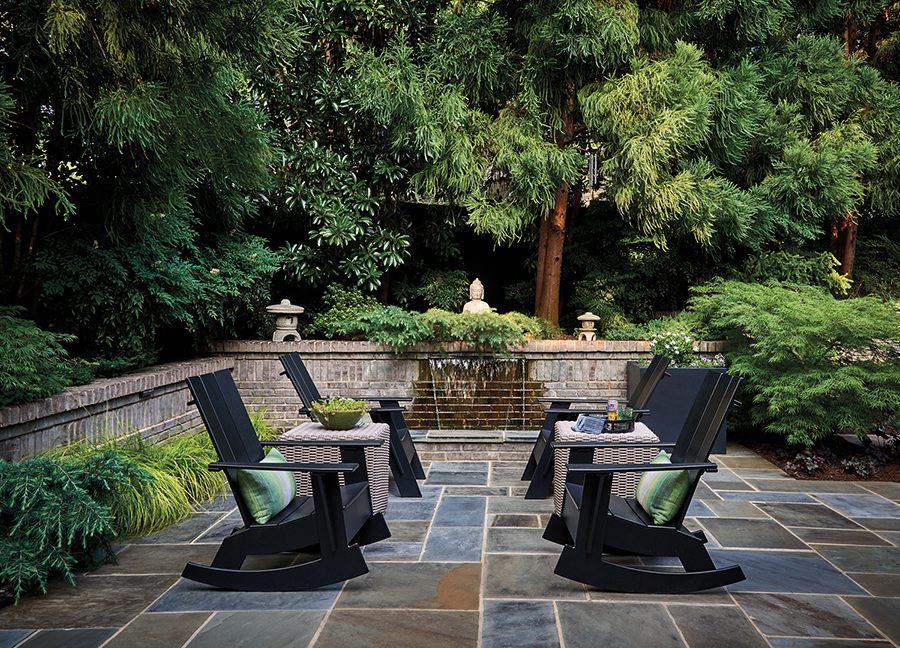 Blair garden sitting area