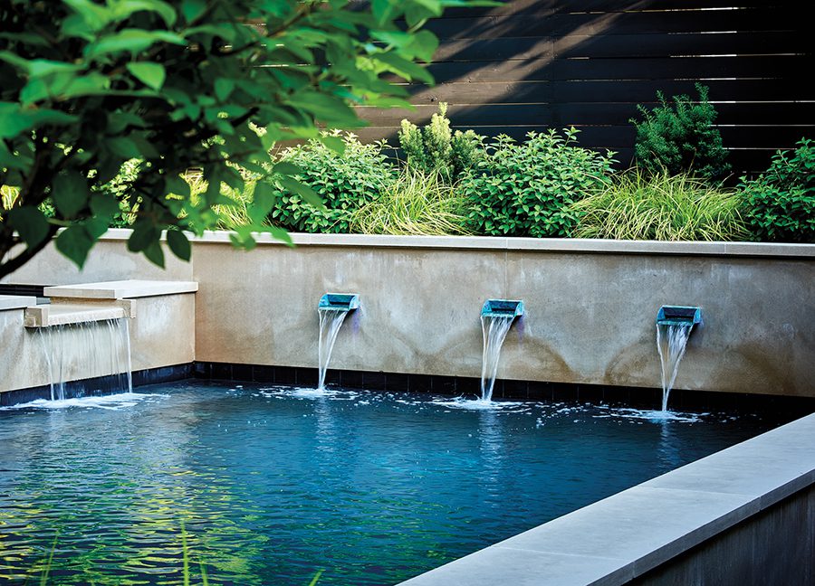 Blair garden pool spouts