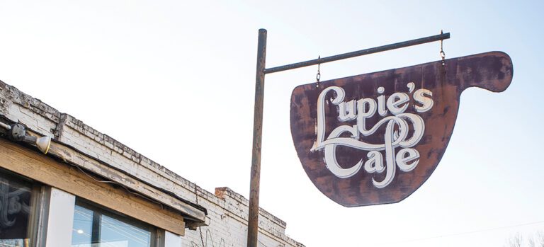 Lupie's Cafe sign