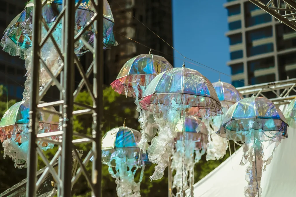 Jellies above SHOUT! Pirate Ship