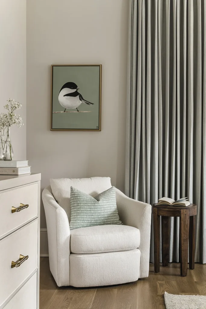 Jena Bula of Delphinium Design, Longview project: reading chair