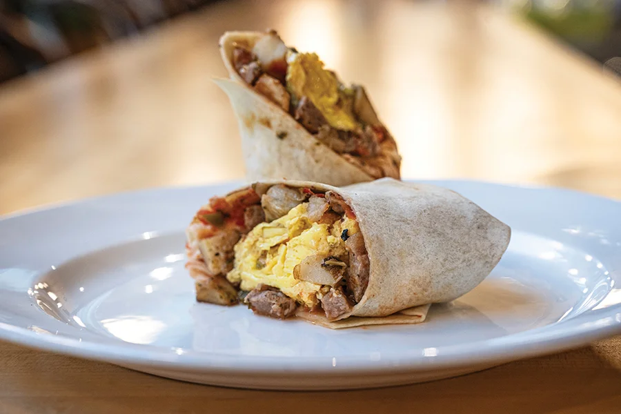 Rhino Market breakfast wrap