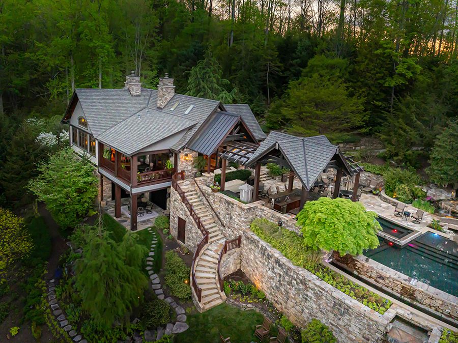 Asheville luxury home with pool