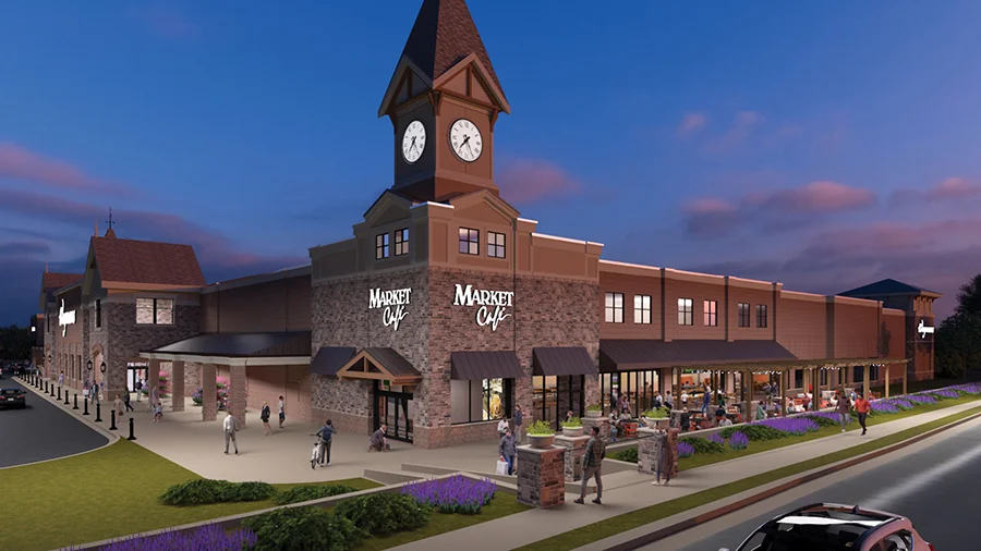 Rendering of Market Cafe exterior