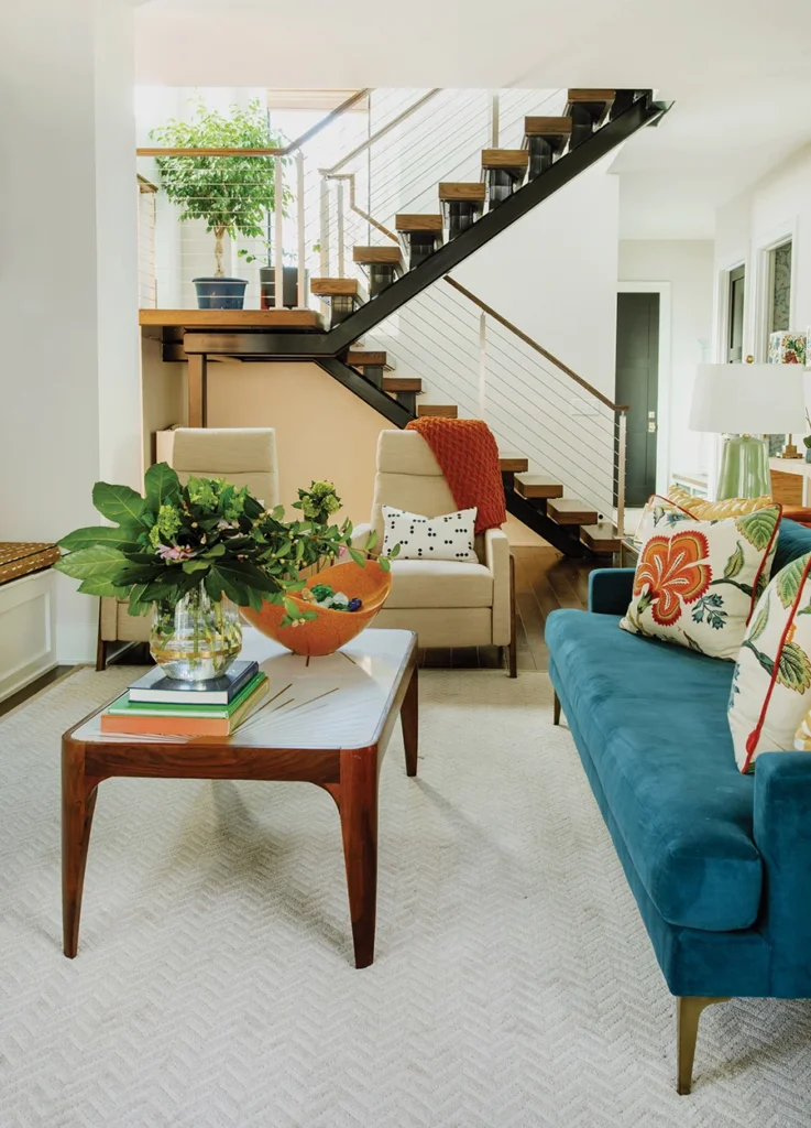 House of Drennan living room and open stairs