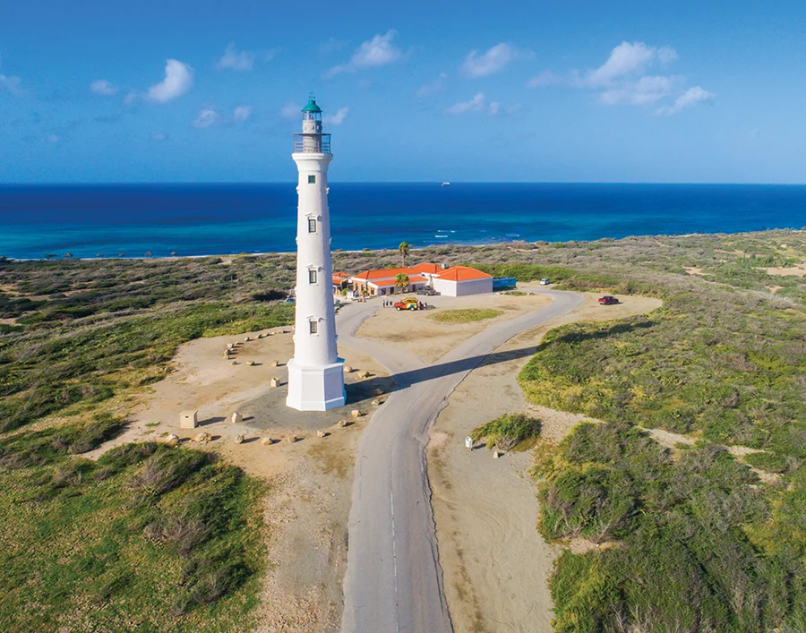 California lighthouse in Aruba