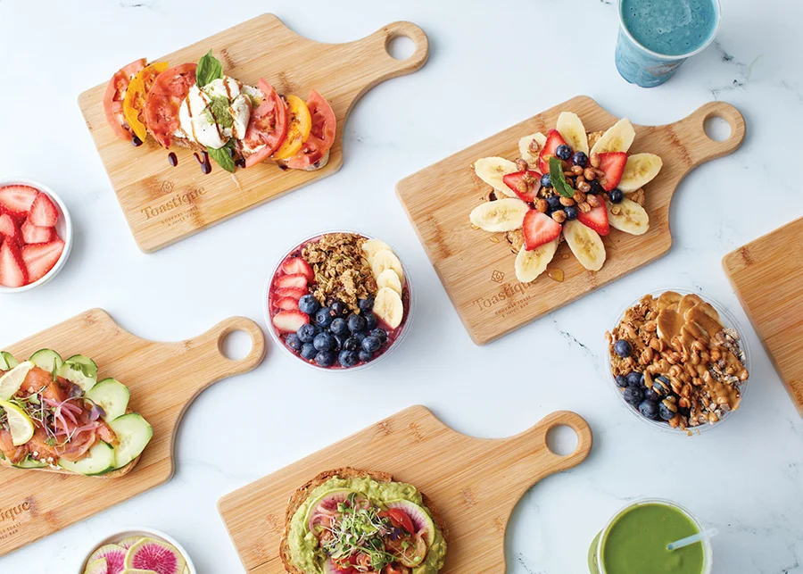 Gourmet toast from Toastique restaurant in Charlotte, NC