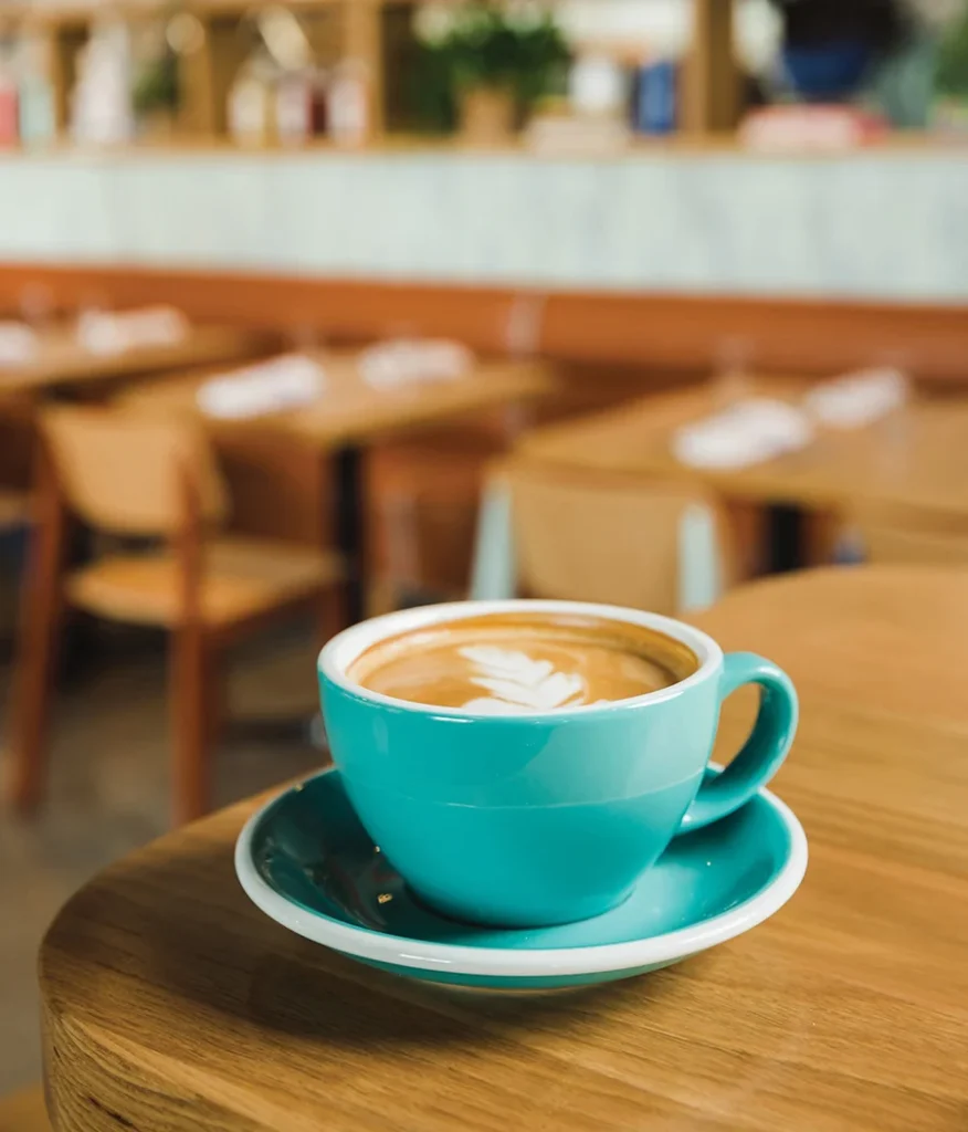 Latte at Salted Melon Market & Eatery in Charlotte, NC
