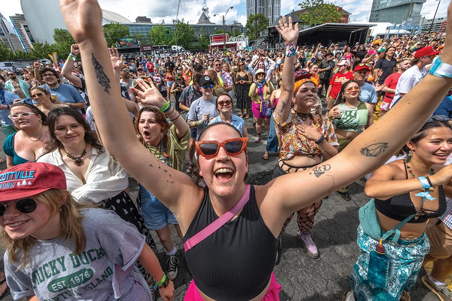 Crowd at Lovin’ Life festival in May 2024