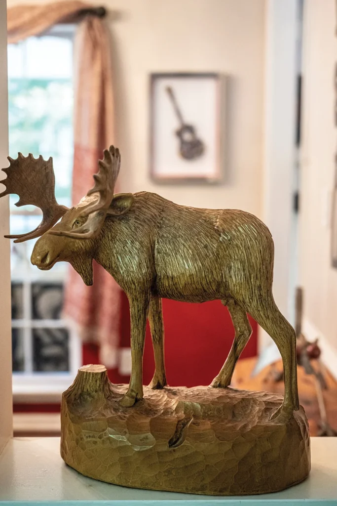 Moose wood sculpture