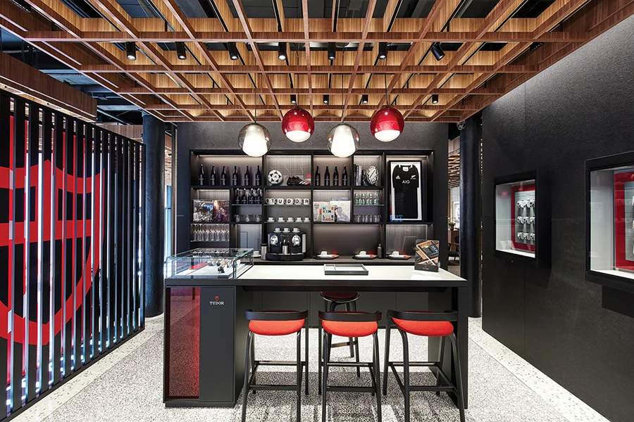 Interior of TUDOR Boutique