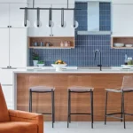 Midcentury Barclay Downs split-level kitchen redesign by Erin Hodges and Dominion Remodeling