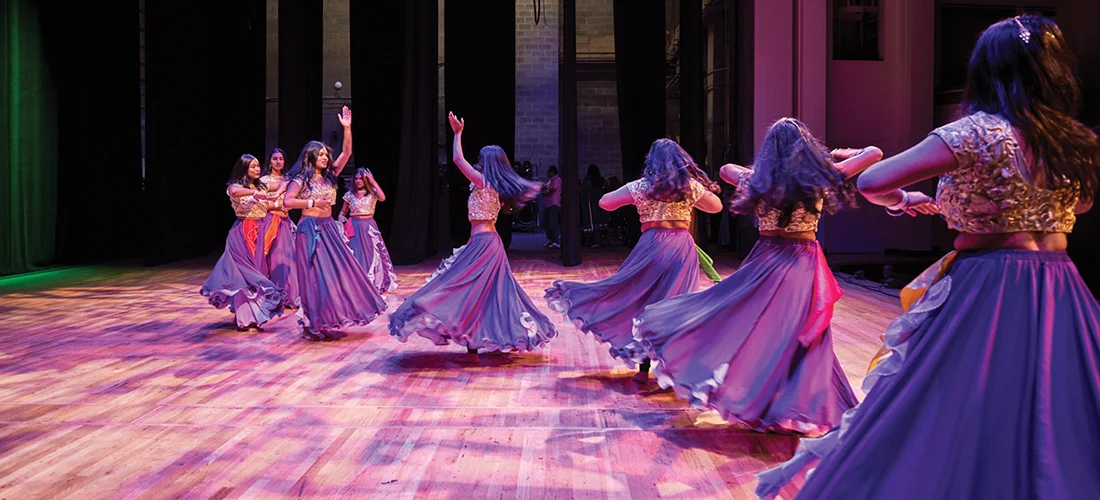 Festival of India dancing on a stage