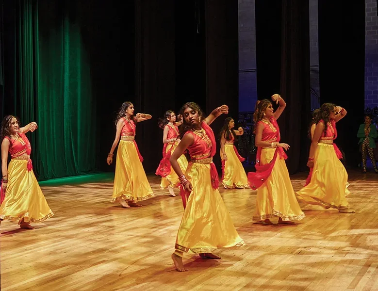 Festival of India dancing on a stage