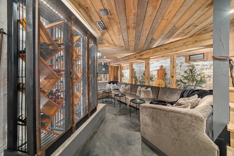 The Saluda Inn wine cellar in Saluda