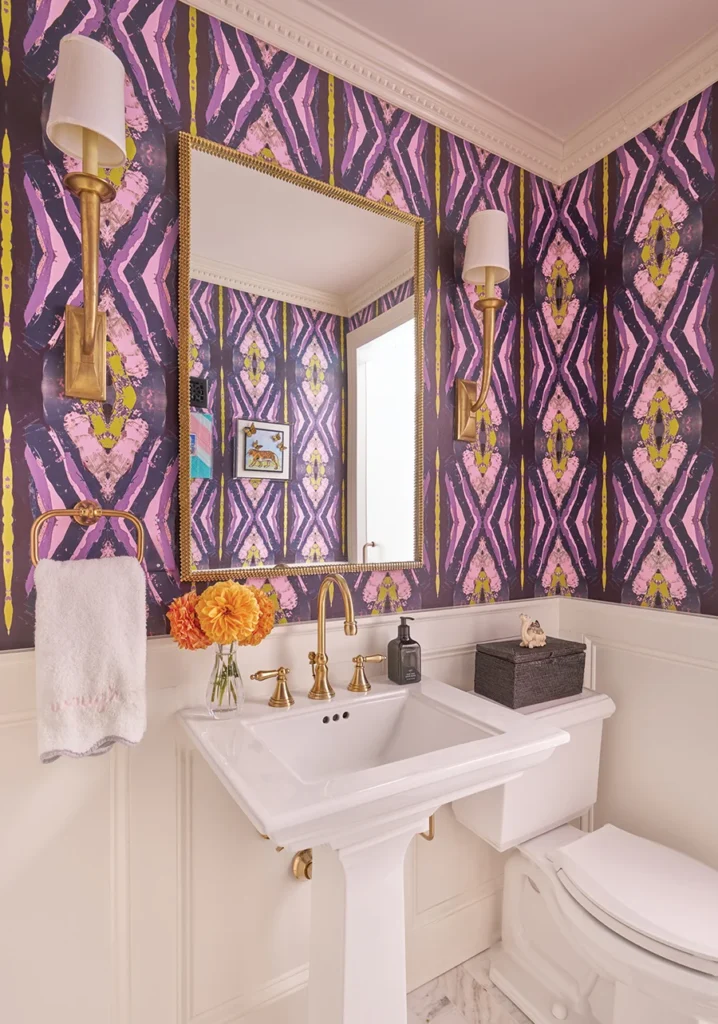 Myers Park home powder bathroom